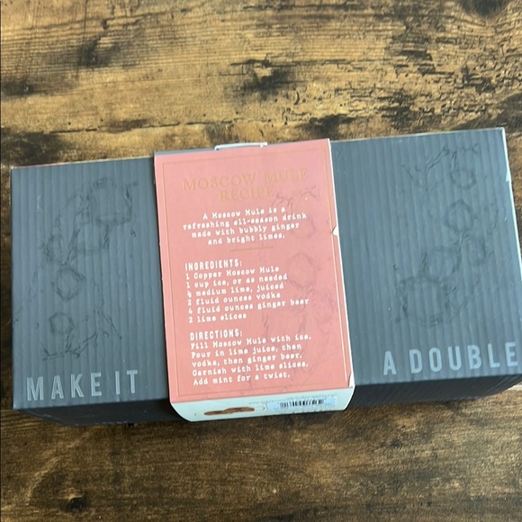 Tarnished Diamond Copper Moscow Mule Mugs - Picture 2 of 2